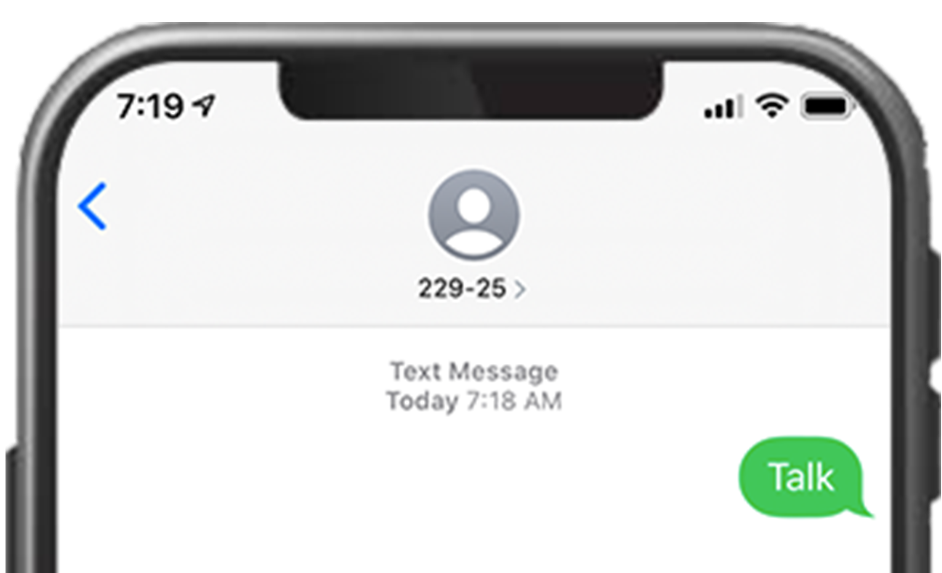 Phone Text banner